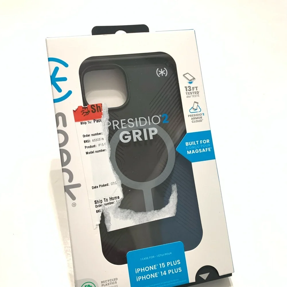 Speck Presidio2 Grip Black iPhone 14 Plus Case
